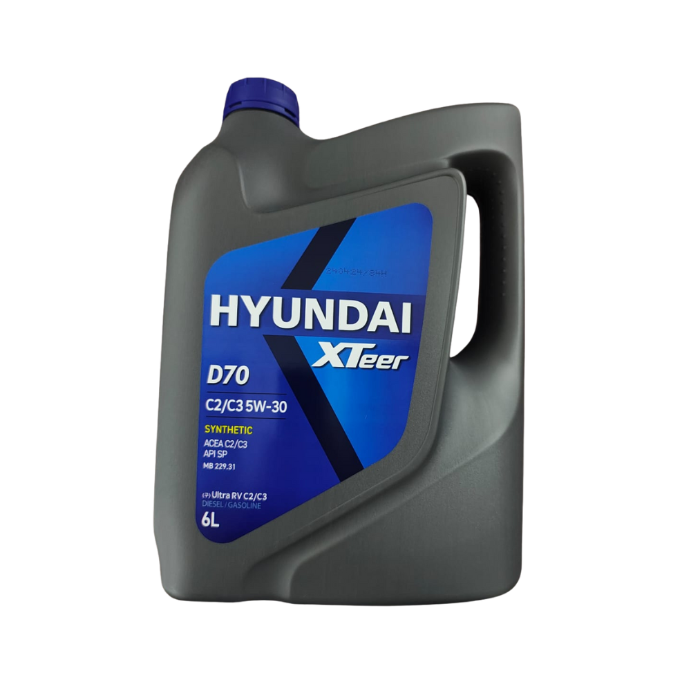 Aceite Para Motor Hyundai Xteer Sintético Diesel 5W30 6 Litros Dpf