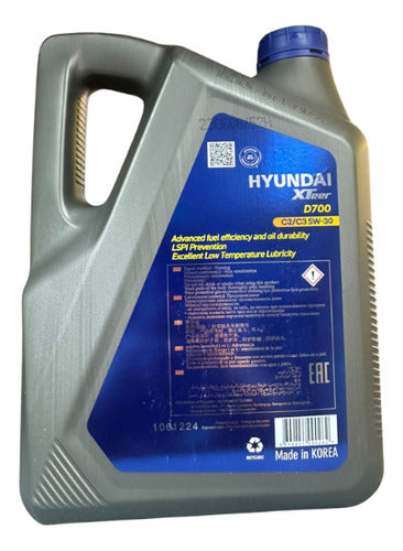 Aceite Motor Hyundai 5W30 Diesel 6Lts Xteer Dpf