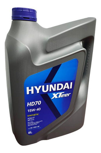 Aceite Motor Hyundai 15W40 6Lts Diesel Xteer