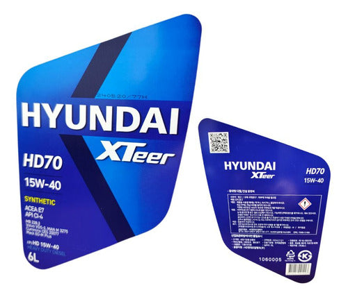 Aceite Motor Hyundai 15W40 6Lts Diesel Xteer