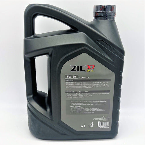 Aceite Zic 5W30 6 Lts Gasolina Y Diesel