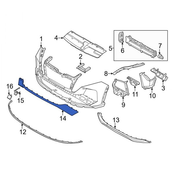 Funda Parachoque Delantero Inf. 21-24 (O) 86512N9000 Hyundai All New Tucson