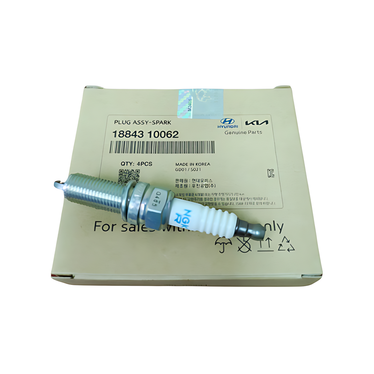 Bujias cada una punta Platino Hyundai Santa Fe Kia Sorento Original 1884011051