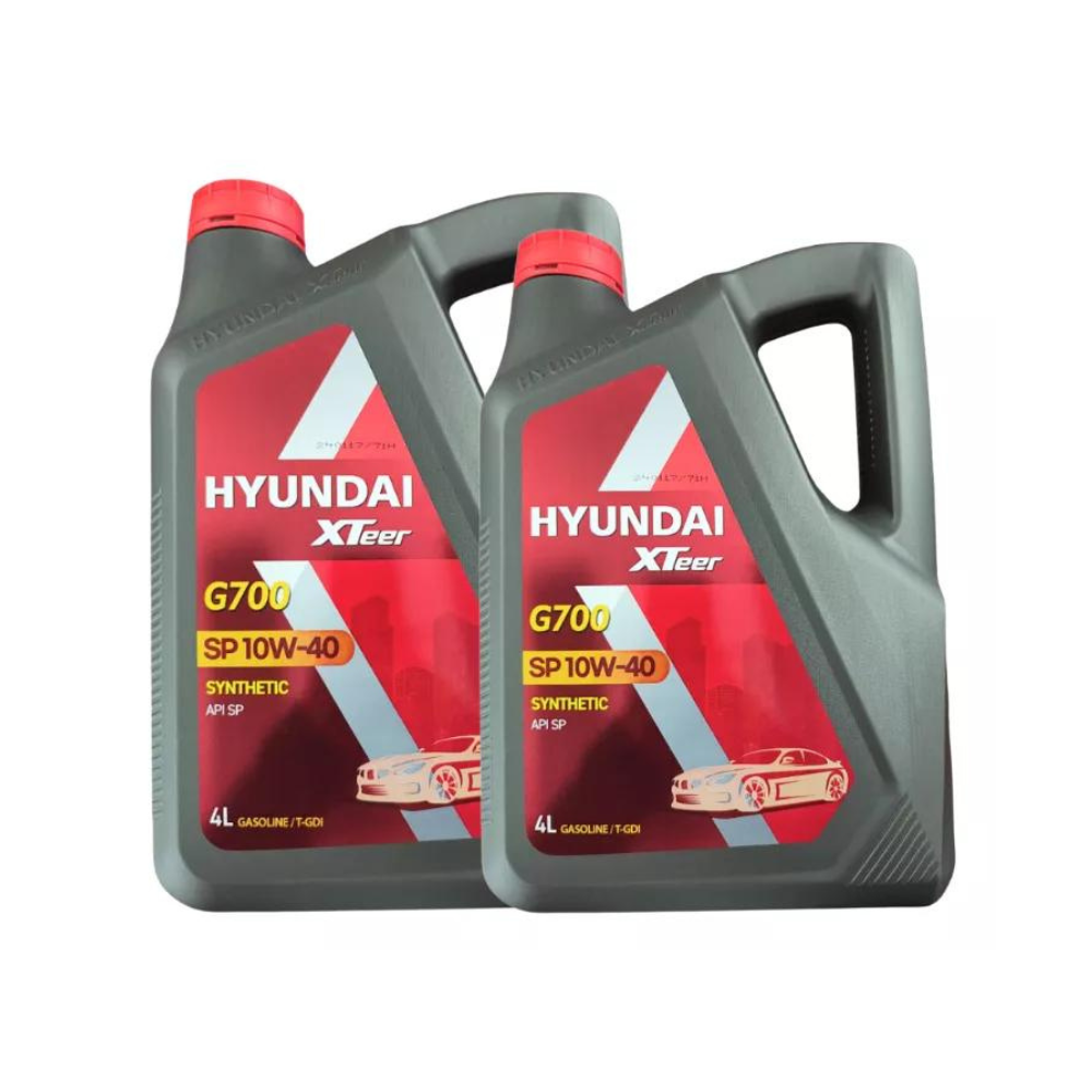 Pack Aceite Hyundai Xteer Bencinero 10W40 8 Litros