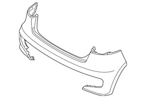 Funda Parachoque Trasero Superior Kia Rio 2015 a 2017 Original 866111W700