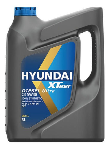 Aceite Motor Hyundai 5W30 Diesel 6 Litros Xteer motores con Dpf