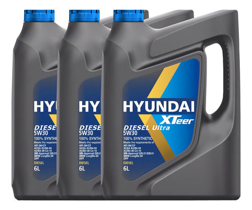 Aceite Motor Hyundai 5W30 Diesel 6 Litros Xteer motores con Dpf