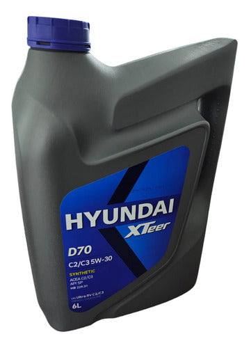 Aceite Motor Hyundai 5W30 Diesel 6 Litros Xteer motores con Dpf