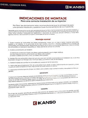 Inyector Hyundai Porter Kia Frontier motor D4cb Nuevo Kanso 338004A710