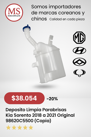 Deposito Limpia Parabrisas Kia Sorento 2015 a 2017 Original 98620C5900