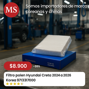 Filtro polen Hyundai Creta 2024 a 2026 Korea 97133I7000