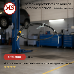 Piola Freno Mano Derecha Kia Soul 2015 a 2019 Original 59770B2300