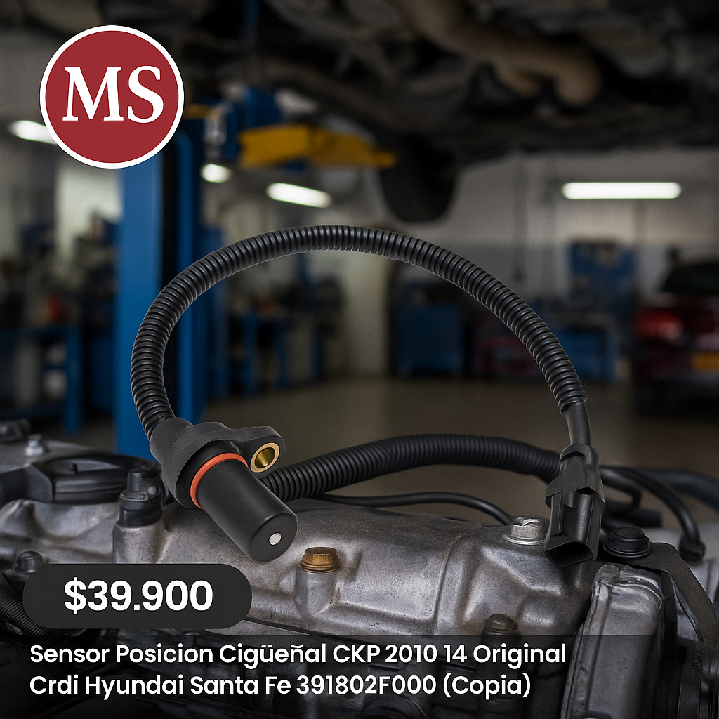 Sensor Posicion Cigueñal CKP Hyundai Santa Fe 2015 a 2020 Original Crdi 391802F600