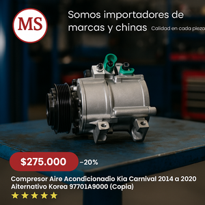 Compresor Aire Acondicionado Kia Carnival 2014 a 2020 Original 97701A9100
