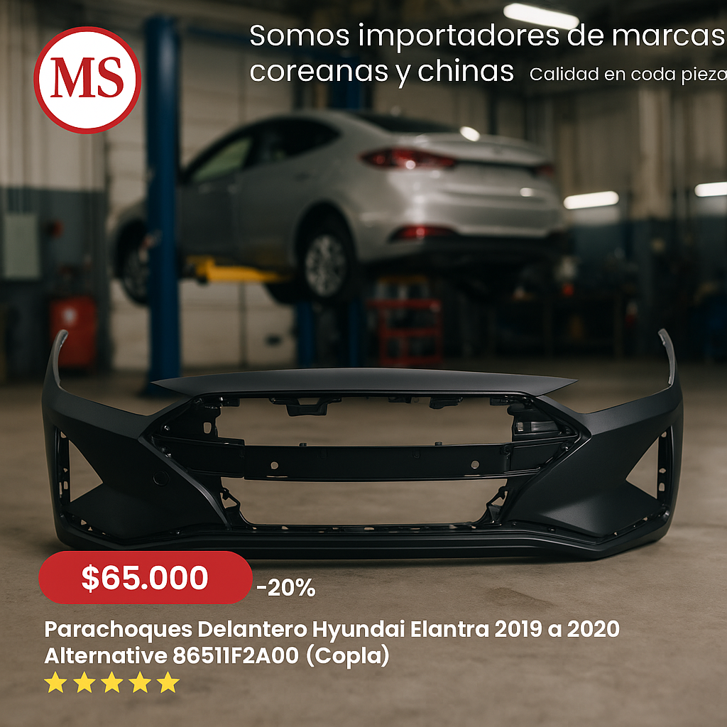 Parachoques Delantero Hyundai Elantra 2019 a 2020 Original 86511F2AA0