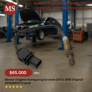 Sensor Oxigeno Ssangyong Korando 2011 a 2015 Korea 6715400117
